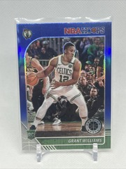 2019-20 Panini Hoops Premium Stock Blue Green Silver Grant Williams #218 Rookie